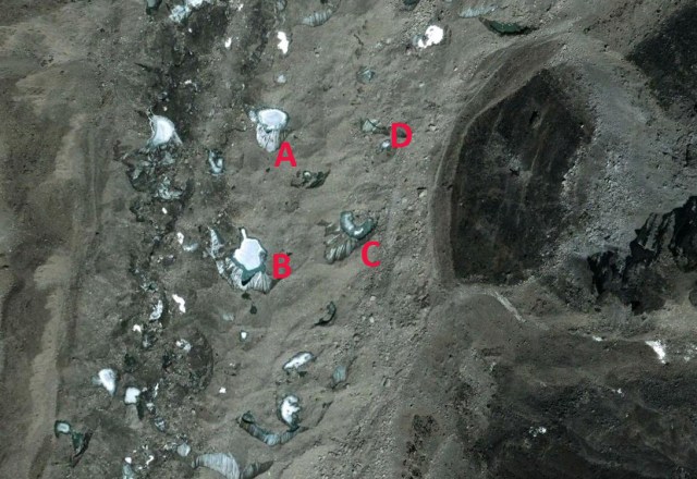 khumbu glacier lakes 2003