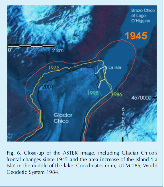glaciar chico retreat