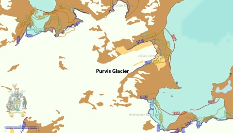 purvis glacier map