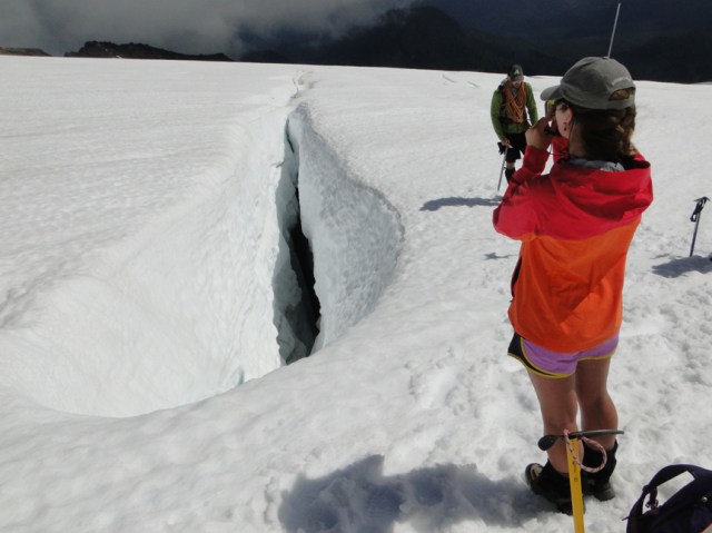 crevasse examination
