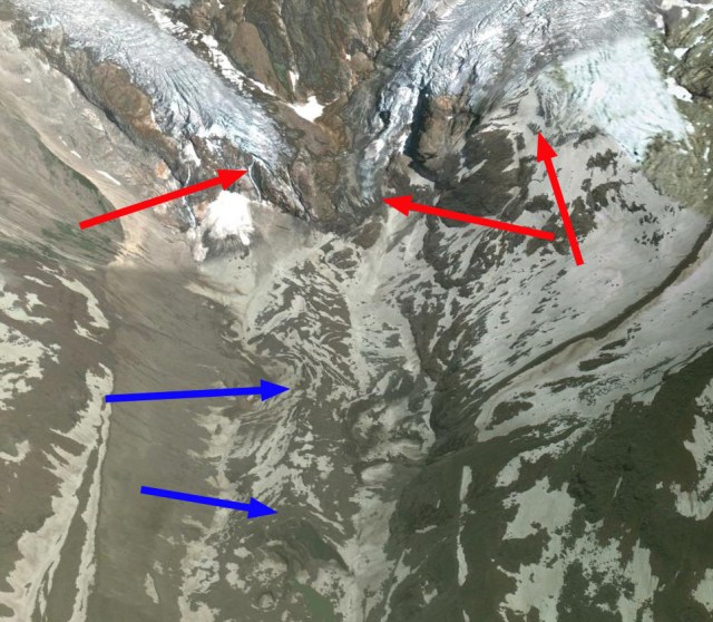 lys glacier terminus