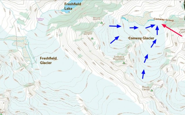 conway glacier map