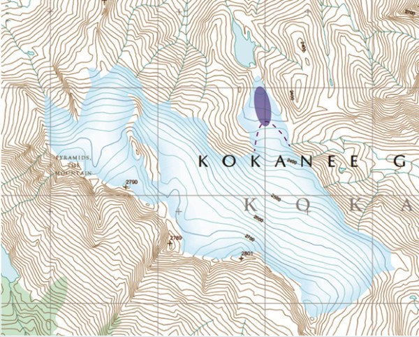 Kokanee map