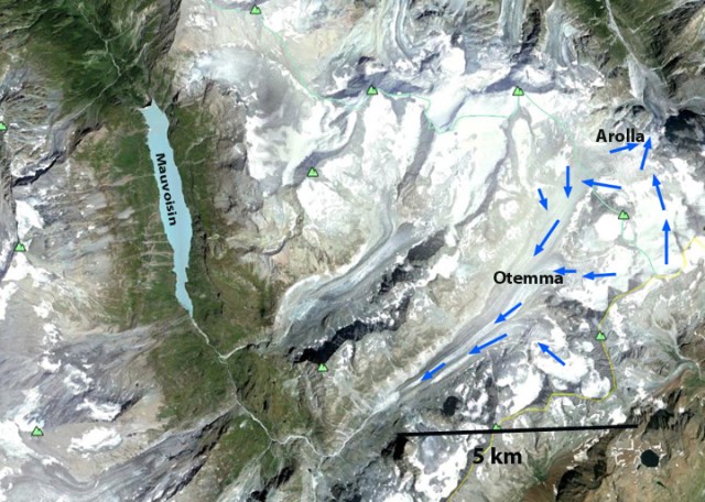 otemma glacier gearth