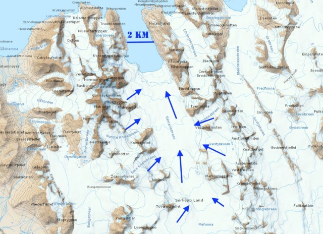 samarinbreen map