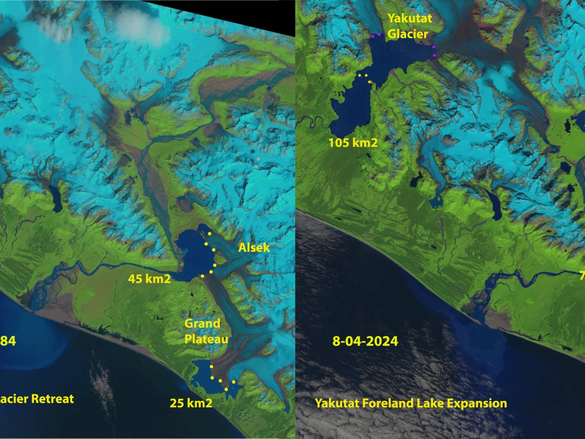 Glacier Retreat on Yakutat Foreland, Alaska Generates Fastest Lake Growth in United&nbsp;States
