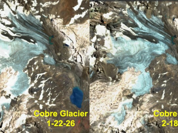 Central Andes Glaciers Becoming Snow Free Melt Season&nbsp;2026