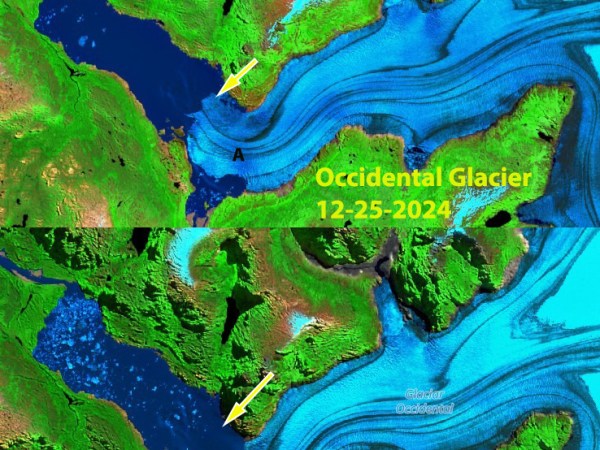 Occidental Glacier, Chile Terminus Tongue Poised to&nbsp;Collapse