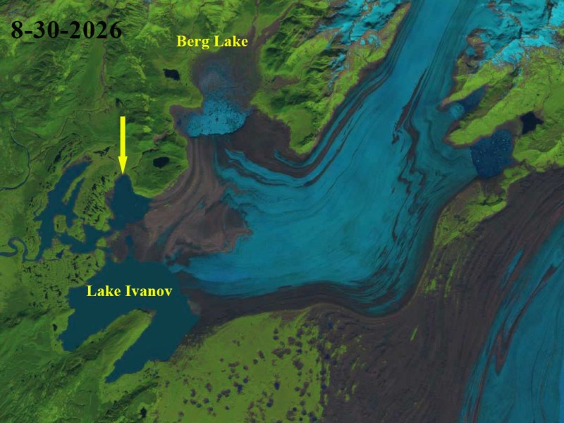 Berg Lake, Alaska Glacier Dammed Lake Outburst&nbsp;2026