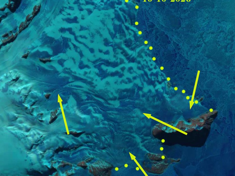 Snow Free Glacier Surfaces on Antarctic Peninsula October&nbsp;2026